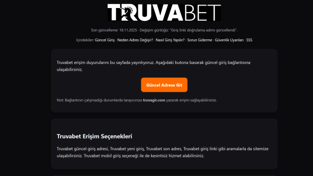 Truvabet Güncel Adresi